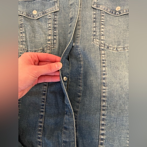 Zara denim button up shirt - Picture 2 of 3